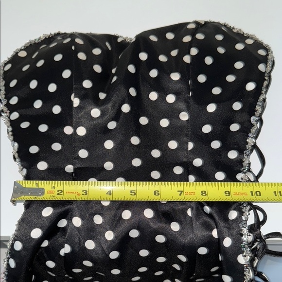 Mori Lee Black and White Sheath Dress Sweetheart Neckline - Picture 9 of 10